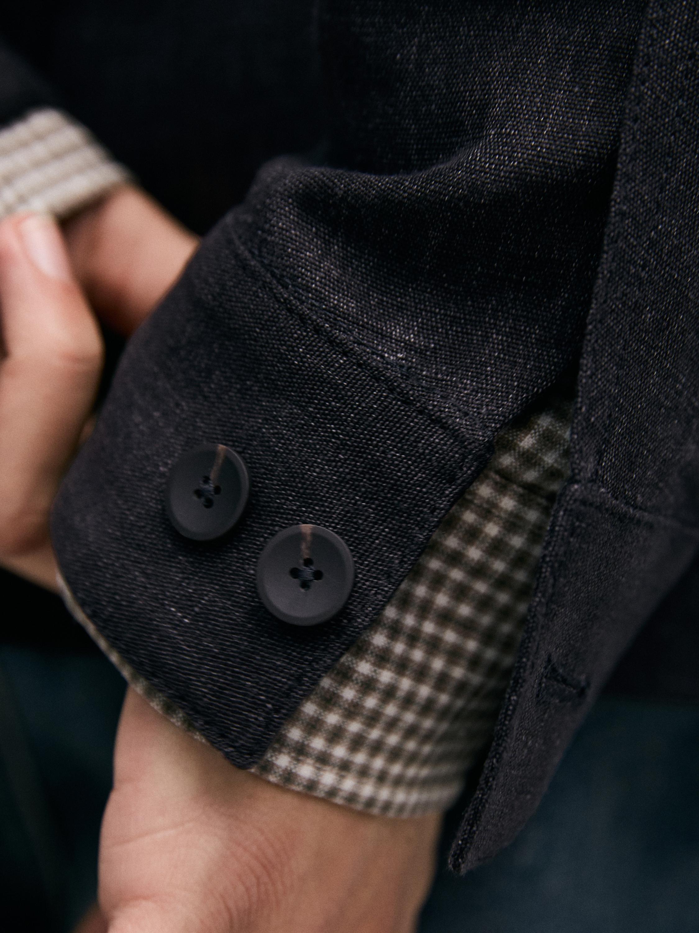 Total look linen jacket